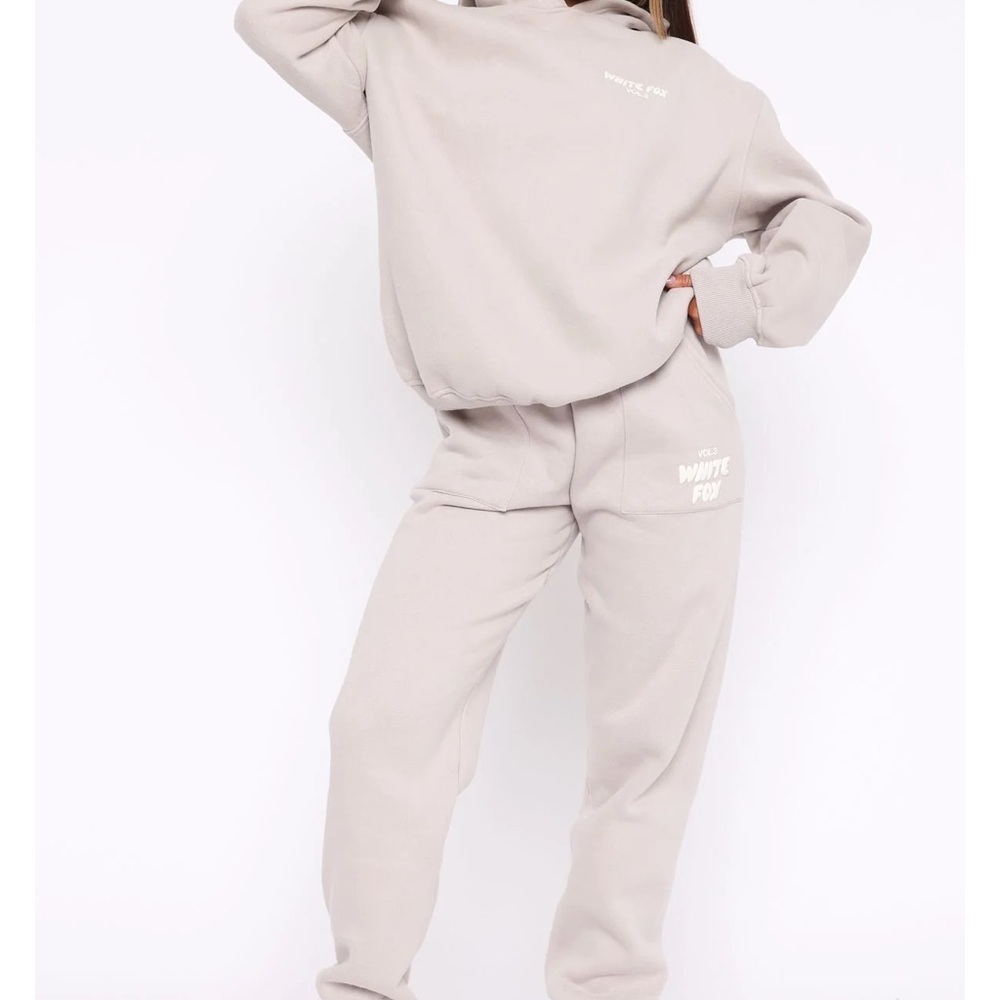 White Fox Boutique Gray Track Pants & Hoodie Set - Picture 9 of 11